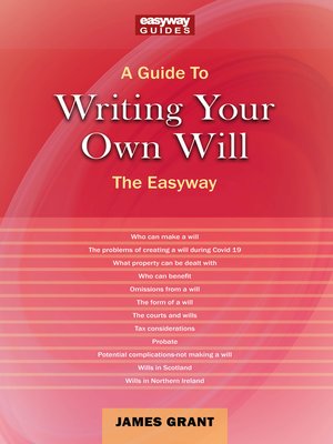 cover image of Writing Your Own Will